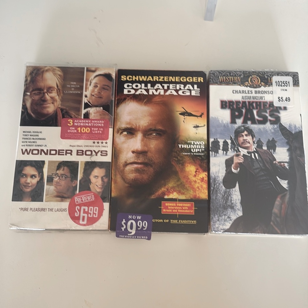 VHS Tapes in like New Condition